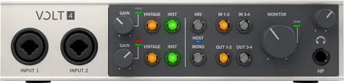 Vista 2 de Universal Audio Interfaz de audio de estudio de grabación USB Volt 4