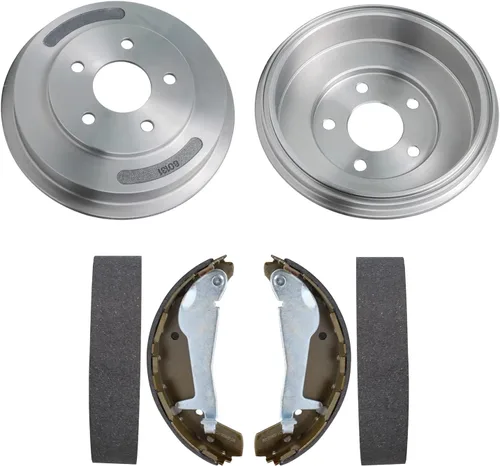 Vista 34 de Detroit Axle - Pinzas de freno traseras para el lado del pasajero + pastillas de freno de cerámica con herramientas de repuesto para Acura CL TL