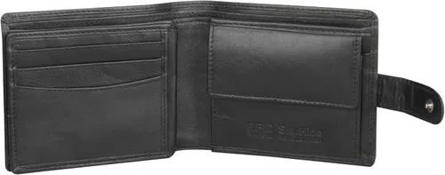 Vista 2 de Starhide Cartera de cuero italiano VT con bloqueo RFID para hombre, 1212, Negro -, Cartera RFID