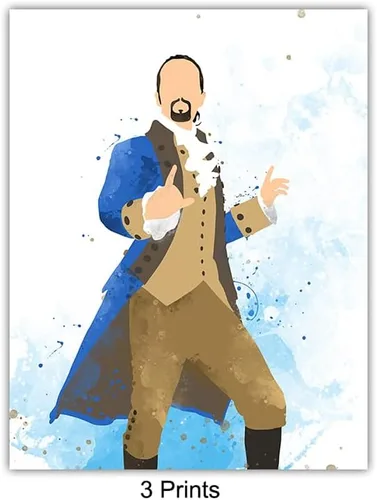 Vista 4 de Póster de mercancía musical, juego de citas inspiradoras motivacionales, mercancía de Broadway, regalo para fanáticos de la historia estadounidense