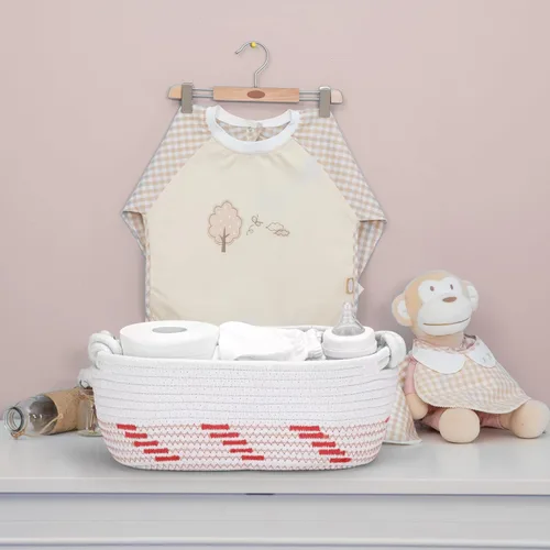Vista 6 de Cestas tejidas pequeñas para almacenamiento, cestas de almacenamiento de papel higiénico para organizar, cesta de regalo vacía decorativa para baño