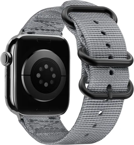 Vista 9 de Youther Correa de nailon compatible con Apple Watch Band de 1.654 in 1.732 in 1.772 in 1.811 in 1.929 in 1.496 in 1.575 in 1.614 in, correa