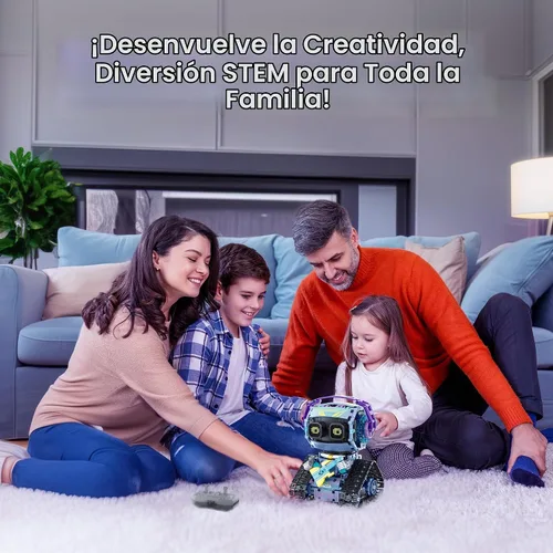 Vista 2 de Sillbird - Kit de construcción de robot con control remoto, regalos STEM para niños de 8 a 12 años Coding Robotic Toys, Birthday Presents for