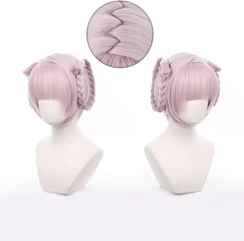 Vista 5 de HNZQE Disfraz de animé de Nanakusa Nazuna Nanakusa para cosplay vestido de vampiro negro conjunto de Halloween con peluca para mujeres y niñas