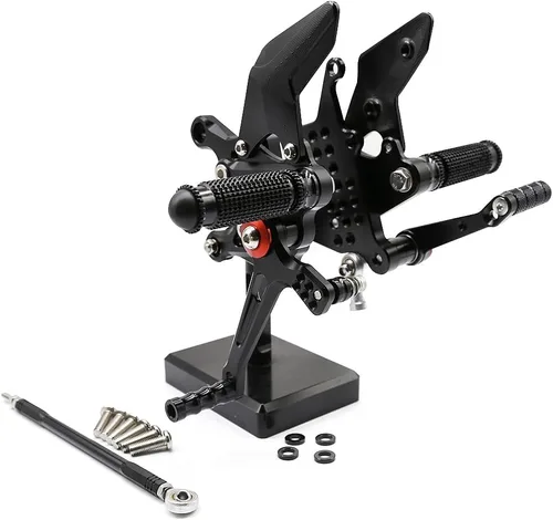 Vista 2 de FXCNC Juego trasero de motocicleta compatible con ZX25R 2020-2022 ZX4R 2023 ZX-4RR 2022-2024 Billet Juego de estriberas traseras totalmente