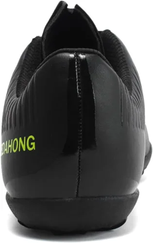 Vista 3 de UYO Zapatos de fútbol de interior para hombre, tacos de fútbol bajos, con cordones, antideslizantes, para deportes, fútbol sala TF