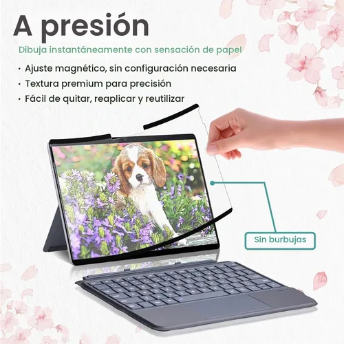 Vista 5 de BELLEMOND Protector de pantalla magnético Kent Paper para Microsoft Surface Pro 11 (13")