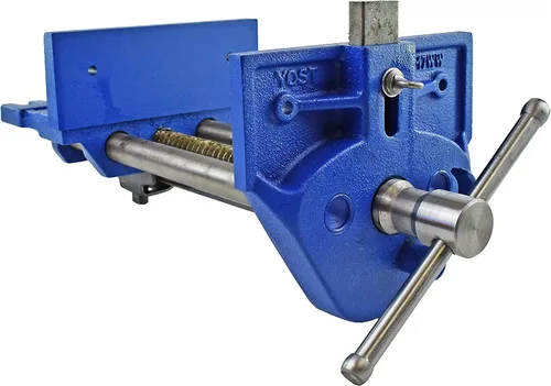 Vista 7 de Morsa de banco para trabajo en madera de acción rápida Yost., 7 pulgadas, Azul, 1