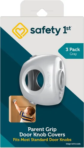 Vista 7 de Safety 1st Parent Grip - Fundas para pomo de puerta, color blanco, talla única (HS3260600), el embalaje puede variar (paquete de 8)