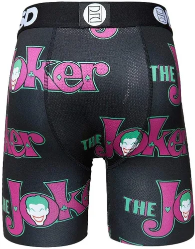Vista 4 de PSD Dc Crazed Joker - Calzoncillos tipo bóxer para hombre, Negro