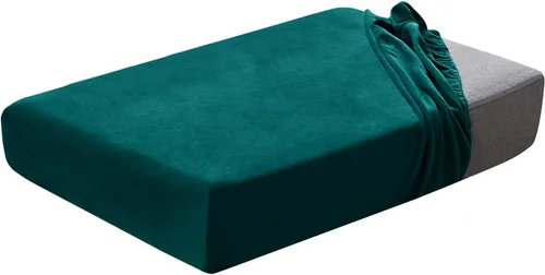 Vista 26 de Juego de fundas de cojín para asiento de sofá, fundas de cojín de terciopelo elástico, repuesto para cojines individuales con tela elástica Aguacate