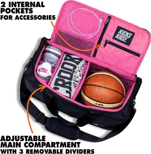 Vista 4 de KXKS. Kicks Kase Essential - Bolsa de viaje para zapatos, bolsa de viaje para zapatos deportivos, bolsa de deporte perfecta para gimnasio, viajes