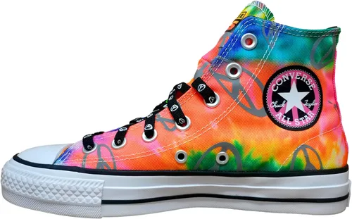 Vista 2 de Converse Chuck Taylor All Star - Sarga lavada vintage unisex para adultos doble cremallera buey University RedPink 11 Women9 Men