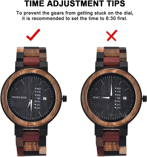 Vista 8 de GUANKE Women Watches Wooden Colorful Bamboo Watches for Men Female with Week Date Display Handmade Natural Wood Casual Wirst Watches for Ladies Men