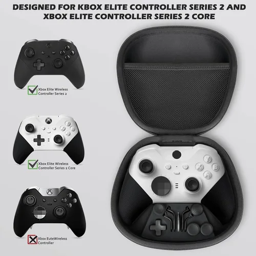 Vista 4 de Complete Component Pack for Xbox Elite Wireless Controller Series 2package Includes 1 Carrying Case 1 Dock, 4 Paddles, 2 DPads, 6 Thumbsticks,1Tool