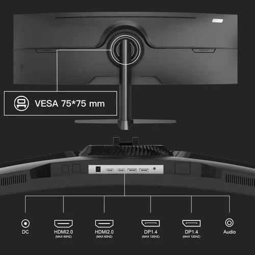 Vista 23 de Amzfast - Monitor de juegos de 24 pulgadas 180Hz 200Hz FHD 1080p, monitor de computadora, sincronización adaptativa de 1 ms, 3000:1, pantalla HDR