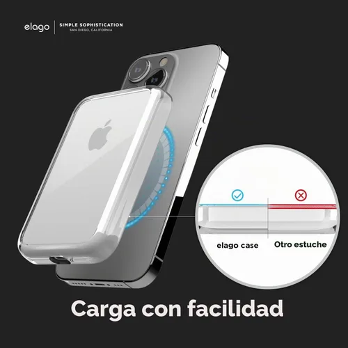 Vista 3 de elago Funda híbrida transparente para batería MagSafe