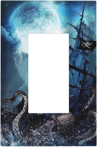 Vista 104 de Cubierta de placa de pared IOFNG Bandera Americana de EE. UU. de otoño, hojas de caza, astas de ciervo, antílope, interruptor de luz de toma única