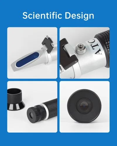 Vista 7 de LOHAND Refractómetro Brix con compensación de temperatura automática (ATC), medición de precisión del contenido de azúcar para vino/fruta/bebida