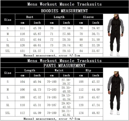 Vista 4 de Conjunto deportivo de 2 piezas para hombre, conjunto deportivo con cremallera, conjunto de pantalones deportivos para correr, conjunto deportivo