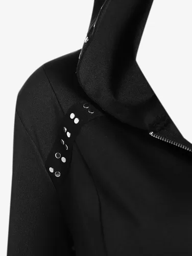 Vista 3 de ROSE GAL Rosegal - Sudadera con capucha con orejas de gato para mujer