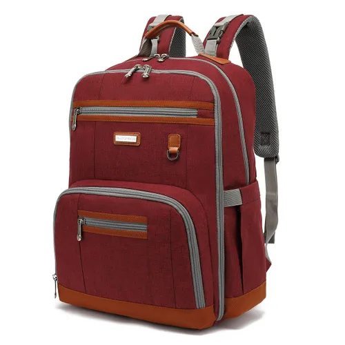 Vista 8 de BILLITON MSHI Mochila Bolsa para Pañales (Gris), Moderno