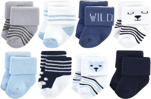 Vista 125 de Hudson Baby - Calcetines de algodón para bebés recién nacidos y Terry para niñas bebés
