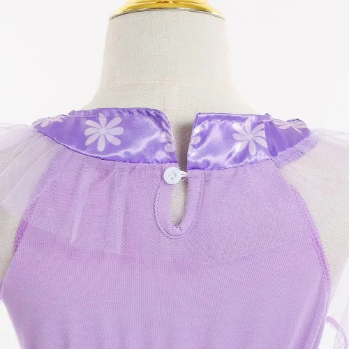 Vista 5 de Vestido de Isabella para niñas disfraz de Encanto ropa de cosplay con accesorios