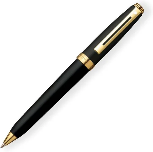 Vista 24 de Sheaffer Prelude - Bolígrafo de laca de ónix negro con tapa de paladio perseguido y ribete chapado en oro de 22 quilates