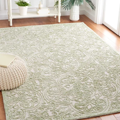 Vista 16 de SAFAVIEH Trace Collection - Alfombra decorativa de 2 x 3 pies, color marfil, lana hecha a mano, ideal para zonas de alto tráfico en entrada, sala