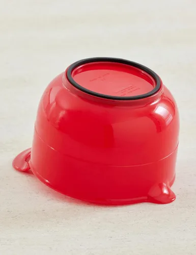 Vista 5 de Norpro 1020, rojo, cuencos para mezclar, juego de 3, 4.5" x 8.75" x 6.75" / 11.5cm x 22cm x 17cm