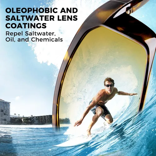 Vista 2 de KastKing Huzzah - Lentes de sol deportivos, polarizados y con protección ultravioleta, para hombres y mujeres, ideales para conducir, pescar, hacer