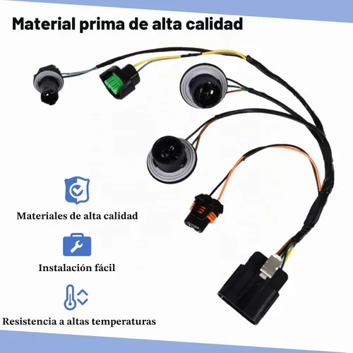 Vista 7 de Arnés de cableado de faros compatible con GMC Sierra 1500 2500 3500 2007-2014 reemplazo del conector de arnés de cableado de faros # 15841610