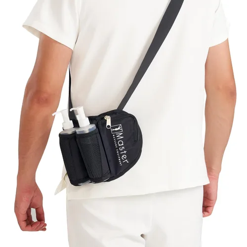 Vista 10 de Master Massage Bolsa de aceite de masaje para botella doble, bolsa de crema ajustable y bolsa de loción, kit doble, funda de loción para botella