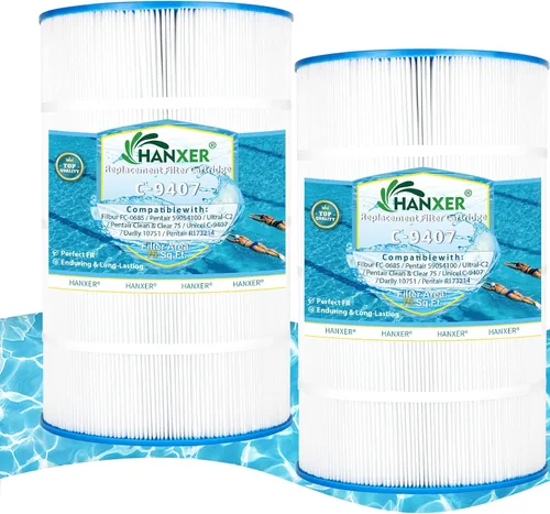 Vista 10 de PAP75 - Filtro de piscina para C-9407, Clear 75, Ultral-C2, R173214, 59054100, FC-0685, 590541, 10751, 75 pies cuadrados, 1 paquete