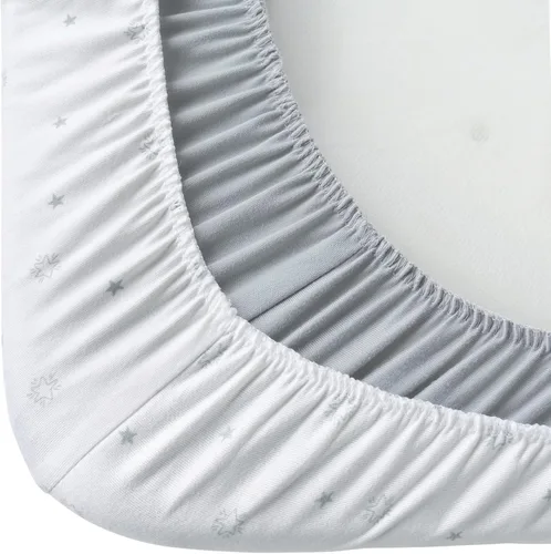 Vista 5 de Sábanas ajustables de moisés que se ajustan a UPPAbaby, SNOO, moisés Chicco LullaGo Anywhere y almohadilla de colchón de 13" x 30", paquete de 2