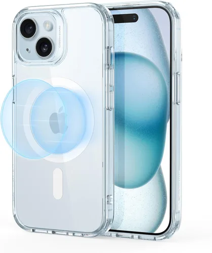 Vista 52 de ESR Funda magnética híbrida con HaloLock, compatible con iPhone 14 y 13, compatible con MagSafe, protección de grado militar a prueba de golpes Negro