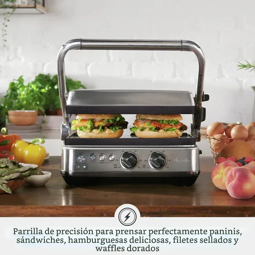 Vista 2 de Breville BGR700BSS - Parrilla de acero inoxidable cepillado