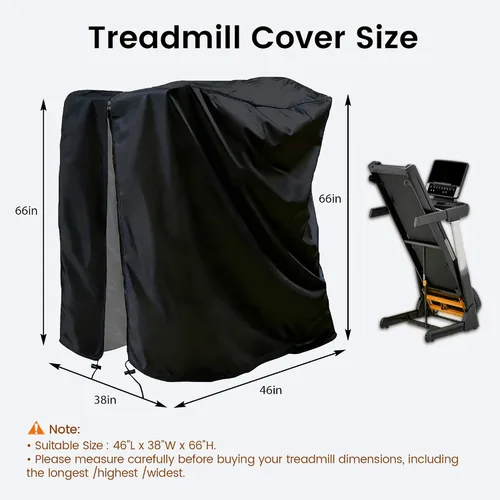 Vista 2 de MaWGcowerd Folding Treadmill Cover - Dustproof and Waterproof Oxford Cloth Sunscreen Cover