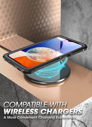 Vista 6 de SUPCASE Unicorn Beetle Pro Series - Funda para Samsung Galaxy A14 5G (versión 2022), funda resistente de cuerpo completo con protector de pantalla