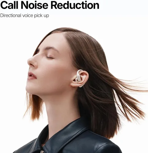 Vista 7 de Sanag Auriculares inalámbricos Bluetooth 5.3 con micrófono ENC, los mejores auriculares ligeros de conducción de aire, sonido estéreo de alta