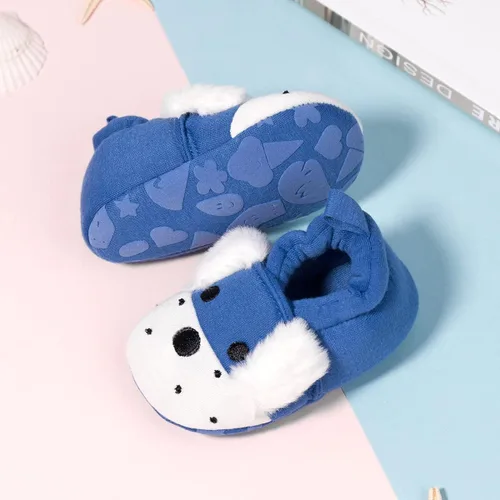 Vista 4 de Sawimlgy Pantuflas de dibujos animados para recién nacidos, para bebés, niños y niñas, suela antideslizante suave, suela antideslizante, zapatos