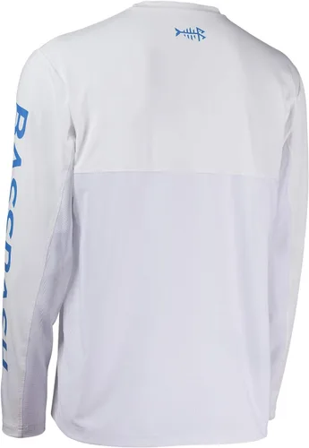 Vista 2 de Bassdash Camiseta de manga larga para hombre, ideal para pesca, con protección solar ultravioleta UPF 50+
