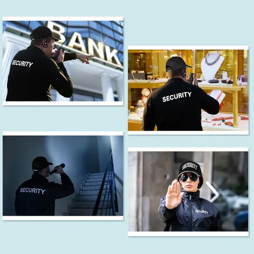 Vista 7 de Ramede 16 Pcs Security Hat Baseball Ball Cap Embroidered Cotton Adjustable Security Cap for Men Women Accessories