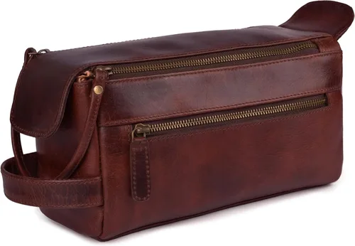 Vista 15 de LEATHER VILLAGE Kit Dopp 2, Negro carbón