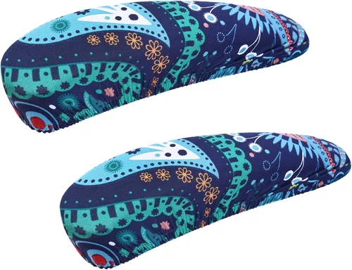 Vista 21 de Smiry fundas elásticas estampadas para silla de oficina de computadora, fundas universales para sillas giratorias de escritorio, extraíbles