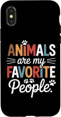 Vista 5 de Pet Parent Animals are My Favorite People Fur Family Case for iPhone XR