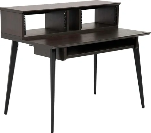Vista 18 de Gator Frameworks Serie Elite 10U Estantería de Estudio para Escritorio con Bandeja Deslizante y Pasaje de Cables Posterior, Acabado Negro