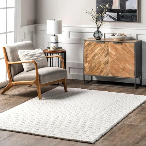 Vista 34 de nuLOOM Alfombra de Área de Felpa Acogedora de 5' x 8', Lavable a Máquina, Antideslizante, Alfombra Shag Suave y Esponjosa para Sala de Estar, Rubor