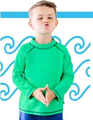 Vista 3 de City Threads camiseta de natación para niños y niñas con protección SPF50 2T-6